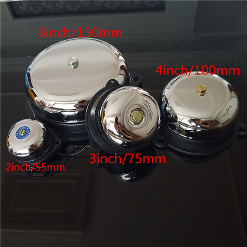 Tradition electric bell 2/3/4/6 inch 12V 24V 36V 48V 110V 220V 380V High DB Alarm Bell High Quality Door bell School Factory Be ► Photo 1/6