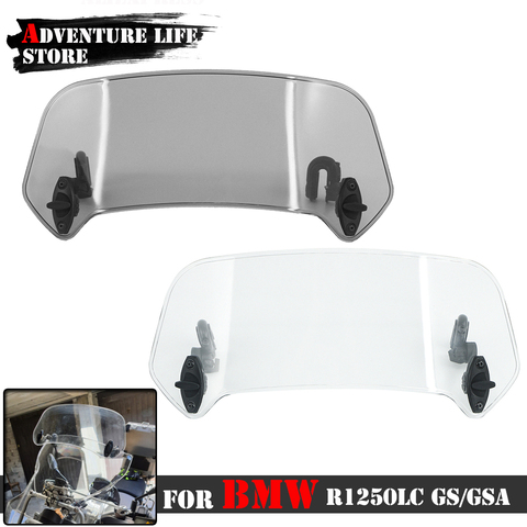 For BMW R 1250GS LC ADV R1250GS R 1250 GS Adventure Motorcycle Adjustable Windscreen Wind Deflector Spoiler Extension Windshield ► Photo 1/6