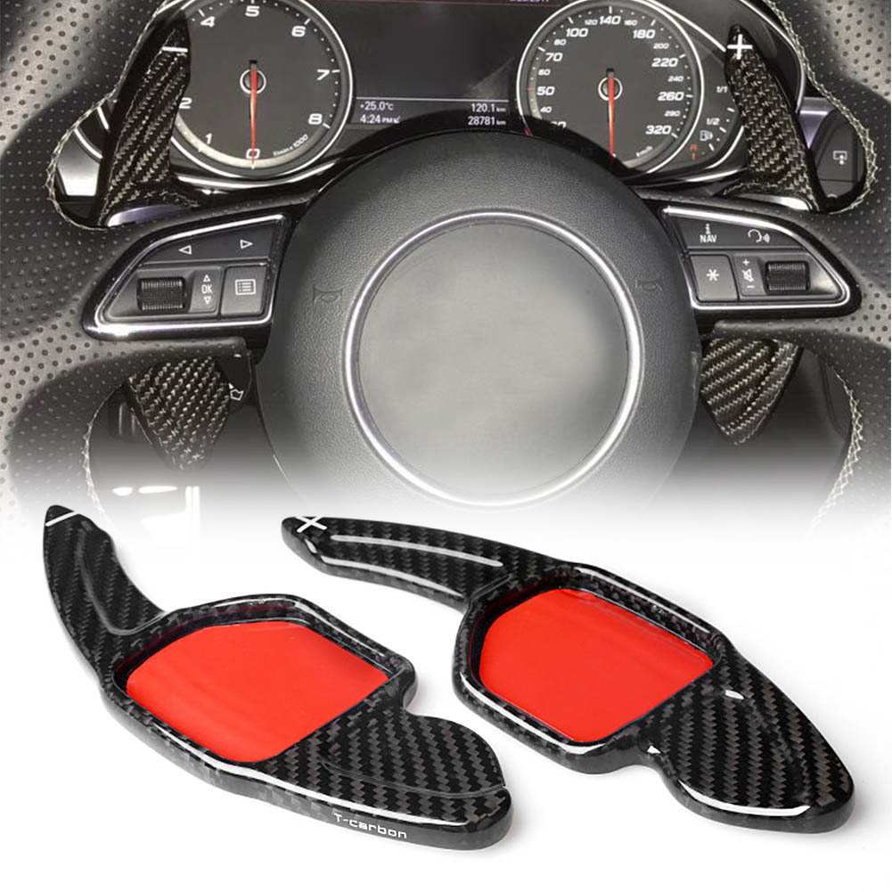 A3 Steering Wheel Shifter Q5 A7 A8 A4 Car Steering Wheel Shift Paddles with Self-adhesive Tapes for A1 Q7 A6