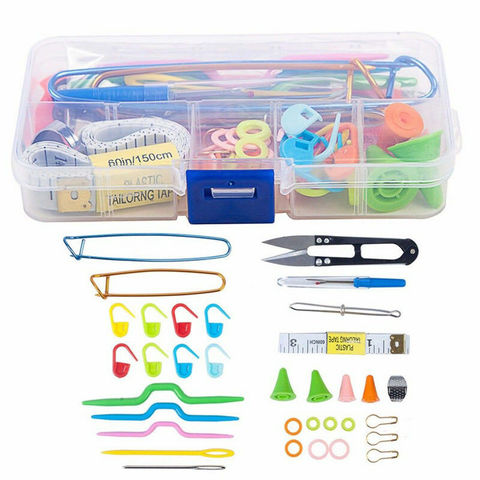 Useful Variety Of Tools Knitting Sewing Tools Kit Crochet Needle Hook Accessories Supplies With Case ► Photo 1/6