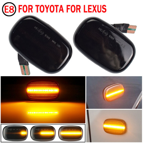 Led Dynamic Side Marker Turn Signal Lights For Toyota Celica T20 23 Corolla Caldina Avensis Starlet Prius Fielder Verso Runx MR2 ► Photo 1/6