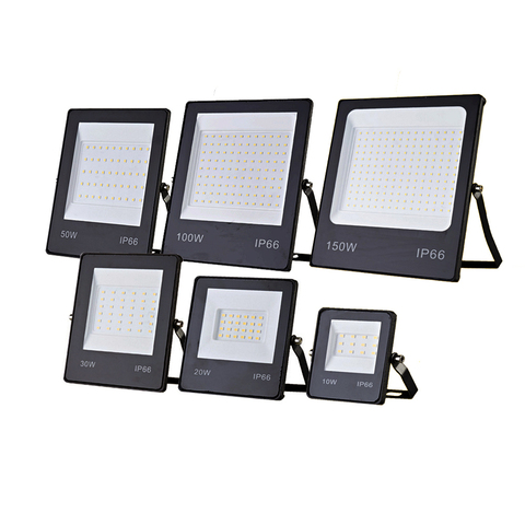 10w 30w 50w 100w LED Flood Lights 220V Ultra-thin Floodlight 20w 150w Wall Spotlights Lamp Waterproof IP66 Outdoor Lighting ► Photo 1/6