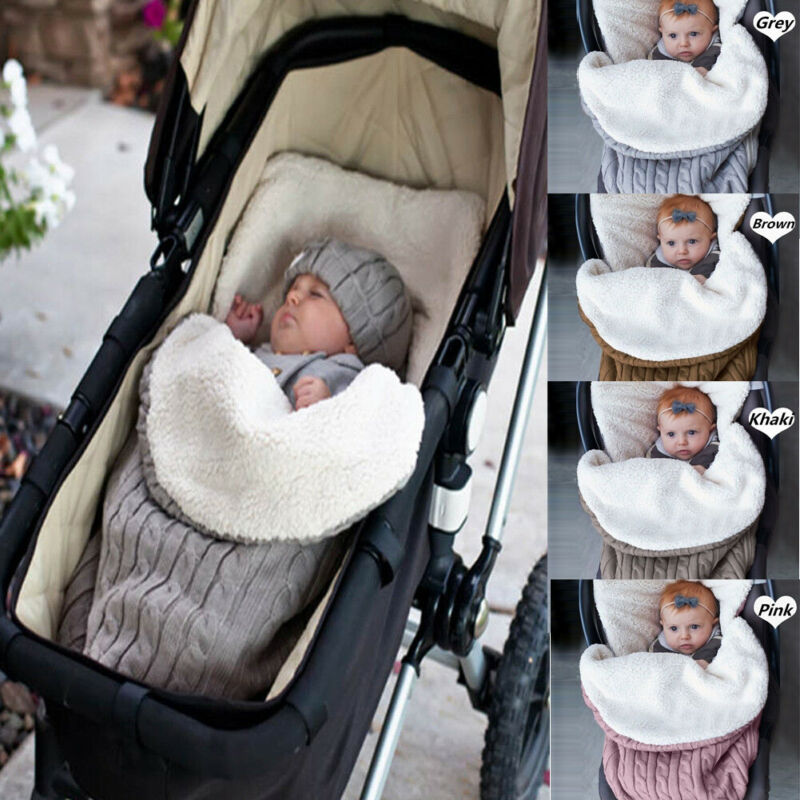 Baby Sleeping Bag Strollers Bed Blanket Swaddle Winer Baby Sleep Sack 