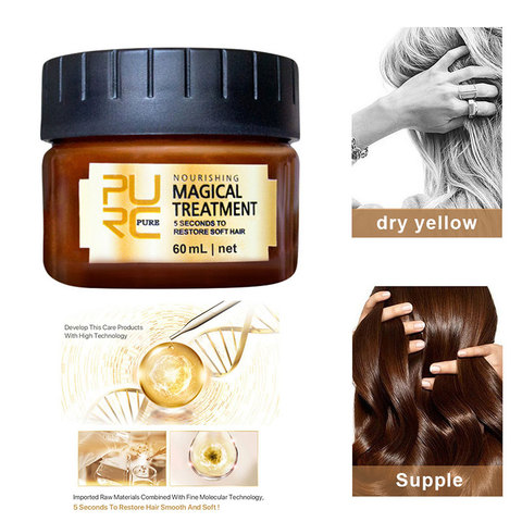 PURC Magical keratin Hair Treatment Mask 5 Seconds Repairs Damage Hair Root Hair Tonic Keratin Hair & Scalp Treatment - Price history & Review | AliExpress - My Q Princess Store | Alitools.io