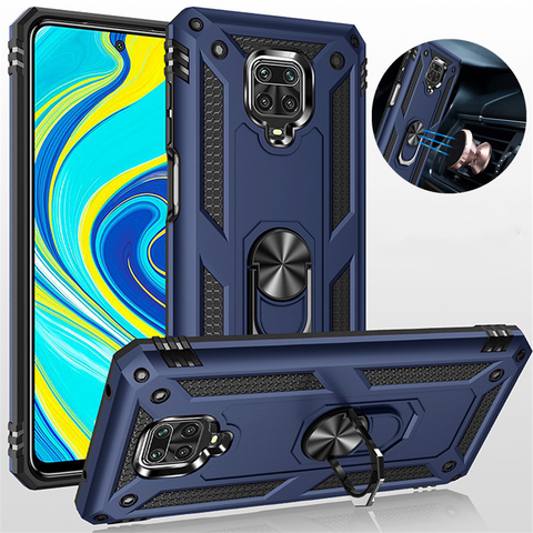 For Xiaomi Redmi Note 9S Case Shockproof Armor Stand Holder Car Ring Phone Case for Redmi Note 9 Pro Max Back Cover ► Photo 1/6