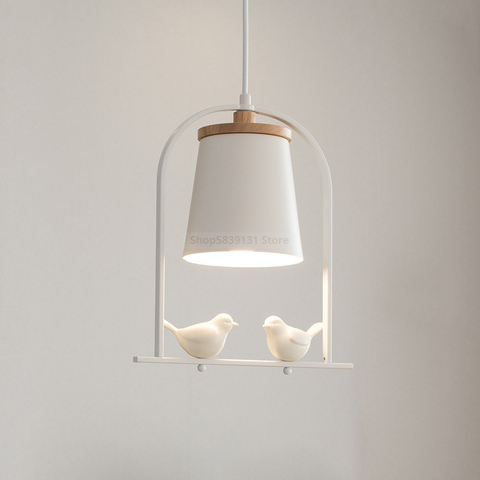 Nordic Minimalist Pendant Lights Restaurant Modern Bird LED Pendant Lamp Dining Table Bedroom Bedside Hanging Light Fixtures E27 ► Photo 1/6