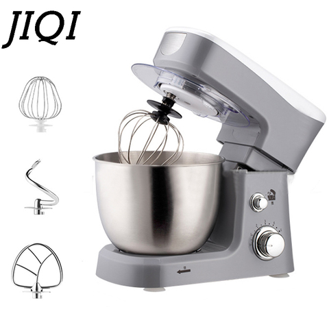 JIQI Stainless Steel Electric Chef Stand Food Mixer Automatic Whisk Eggs Beater Cream Blender Cake Bread Dough Kneading Machine ► Photo 1/5