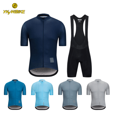 YKYWBIKE Cycling Jersey Set classic MTB Cycling Bib Shorts Kit Reflective Custom Bike Clothes Bicycle Clothing Maillot Ciclismo ► Photo 1/6