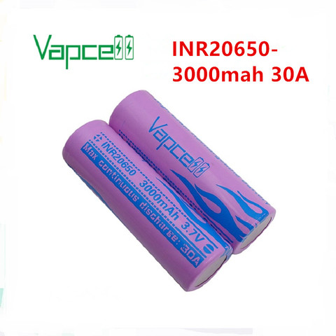 vapcell Original INR20650 3000 mah 30A 3.7V high discharge rechargeable 20650 rewrap HG6 batteries for power tools flashlight ► Photo 1/5