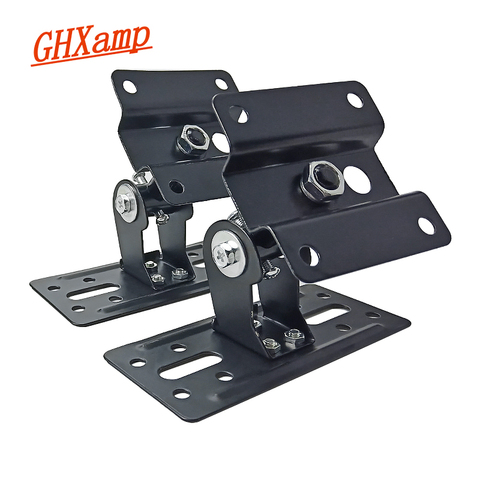 GHXAMP Speaker Wall Mount Bracket Surround KTV box Chrome Speaker Hanger Universal ledge For 5-6 inch Speaker 2PCS ► Photo 1/6