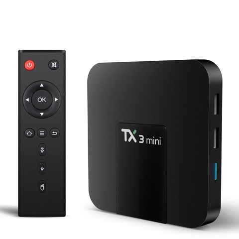 TX3 Mini Android 7.1 TV Box Smart TV H2.65 IPTV 4K Set Top Box TVBOX IPTV Media Player Amlogic S905W 1G 8G Tanix Box ► Photo 1/6