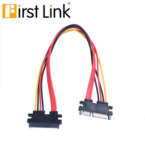 SATA 22Pin Extender Cable Male to Female 7+15 Pin Serial ATA SATA Data Power Combo Extension Cables ► Photo 1/6