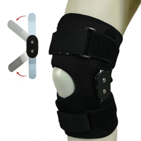 Elastic Open Patella Kneepad Breathable Knee Support Brace Side Aluminium Alloy Stabilizer for Basketball Joint Fixed Kneepad ► Photo 1/6