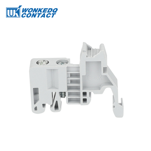 E/UK and E/UK-2 EW 35 Manufacturer End Stop for UK and SAK Terminal Blocks Din Rail End Bracket 10Pcs ► Photo 1/5