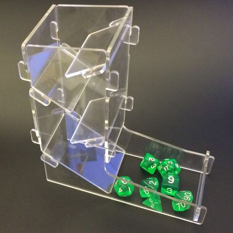 Acrylic Transparent Dice Tower DIY Board Game RPG Rolling Tower ► Photo 1/6