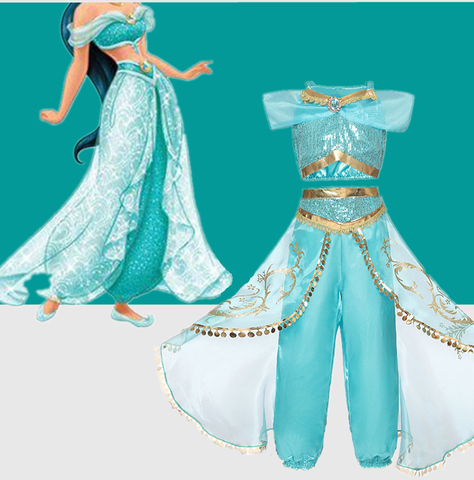 Princess Costume Halloween Children Girl Dress Cosplay Costumes Anna Elsa Dresses For Girls Role Costume 4 to 10 Years ► Photo 1/5