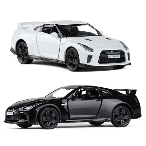 3 Colors 1:36 Diecast Model Car High Simulation Supercar Scale Alloy Pull Back Nissan GTR R35 Cars  Model Toys V007 ► Photo 1/1