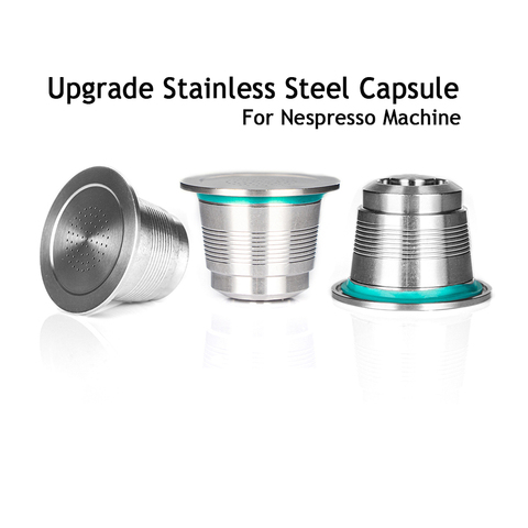 Nespresso Refillable Capsule Stainless Steel Coffee Inox Cafe Permanent Coffee Filter Tamper Coffeeware For Nespresso Machines ► Photo 1/6