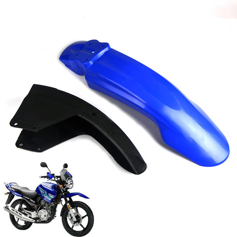 Motorcycle Front Mud Fender Protect Cover Complete For YAMAHA YBR125 YBR125G YBR 125 Dirt  Bike Off Road Guard Mudguard Set ► Photo 1/6