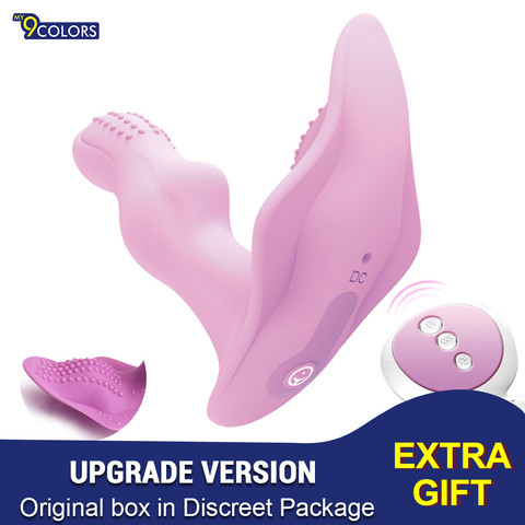 Wearable Butterfly Dildo Vibrator Adult Sex Toys for Women G Spot  Clitoris Stimulator  Wireless Remote Control Vibrator Panties ► Photo 1/6