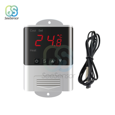 DTC1200 Intellligent Temperature Controller AC110V 220V LED Digital Thermostat Thermometer Temperature Sensor Cooling Heating ► Photo 1/6