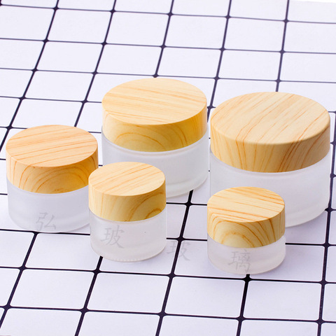 5g-100g Mini Glass Empty Jar Pots Cosmetic Makeup Inner Lid Face Cream Lip Balm Container My Refillable Bottles ► Photo 1/5