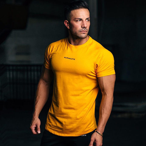 Short Sleeves Men's Sports Hooded T-shirt - Men's Fitness Apparel