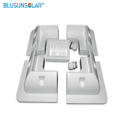 5 pcs /set  Black  White  ABS Solar  Bracket Panel Mounting System for Caravan Motor Home RV ► Photo 1/6