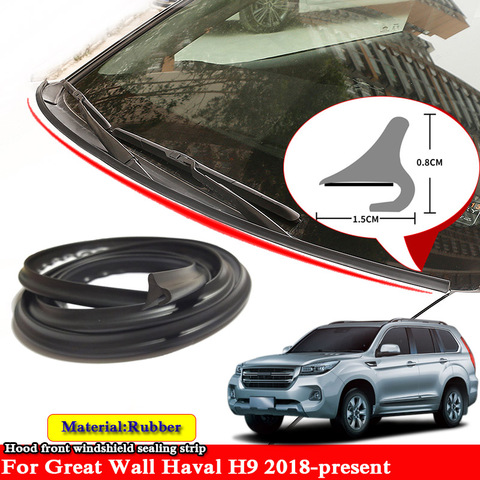 1.8M Car Anti-Noise Soundproof Dustproof Car Hood Front Windshield Sealing Strip Spoiler For Great Wall Haval H9 2022-Present ► Photo 1/6