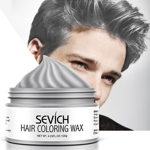 Sevich 9 Color Temporary Hair Color Wax Unisex One-time Hair Color Gel Molding Paste Dye cream Hair Coloring Styling DIY Mud ► Photo 1/6