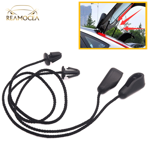 Reamocea 2x Rear Black Onwards Parcel Shelf Fixing Strap Cord String Fit for Ford Focus MK2 II 2004-2007 2008 2009 2010 2011 ► Photo 1/6