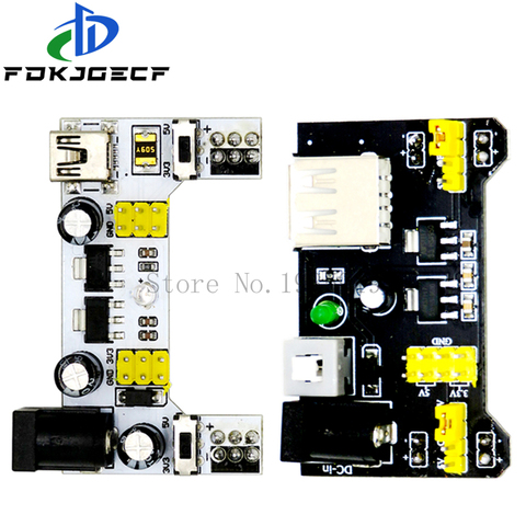 MB102 Breadboard Power Supply Module /MB102 white Breadboard Dedicated Power Module 2-way 3.3V 5V MB-102 Solderless Bread Board ► Photo 1/5