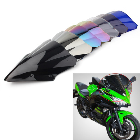 Motorcycle Windshield Street Bike Windscreen Screen Double Bubble Windproof  For Kawasaki Ninja 650 EX650 ER6F 2017 2022 ► Photo 1/6