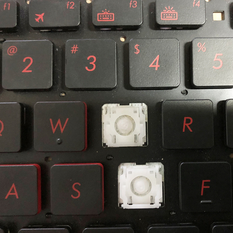 Original For Asus FX53V ZX53V ZX73 GL553VW FX553VD Series Laptop Keyboard KEY & Clips ► Photo 1/1