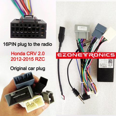 1-2Din Car DVD Cable Plug Canbus box Fitting Adaptor Dash Kits For Honda CIVIC 2012-14 16 CRV 2012 -15 17 RZC Radio player ► Photo 1/3