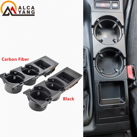 Double Hole Car Vehicle Front Center Console Storage Box Coin + Cup Holder for BMW E46 3SERIES 1999-2006 51168217957 ► Photo 1/6