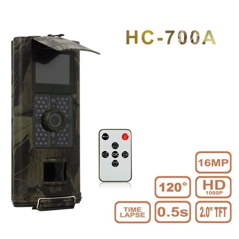 16MP  Hunting Trail Camera Wildlife Scouting Night Vision Wireless Cameras HC700A Infrared  940nm  Surveillance Track ► Photo 1/6