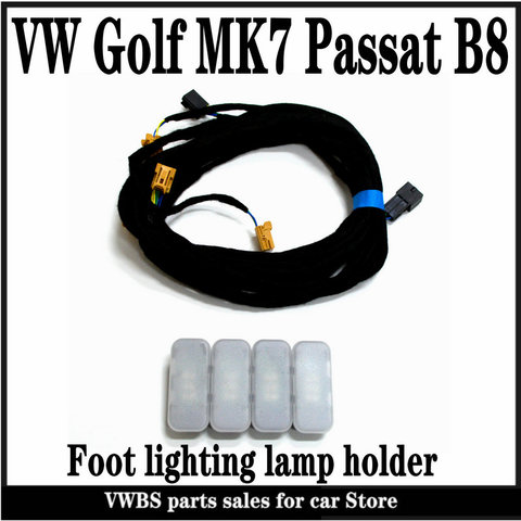 V W MQB platform model upgrade foot socket light-armrest light-hand clasp light-storage box light For Golf MK7 Passat Tiguan ► Photo 1/5