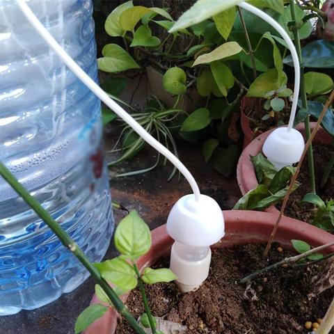 6Pcs DIY Automatic Watering System Moving Plant Potted Waterer Bottles Water Drip Watering Device Plant Flower Irrigation System ► Photo 1/6