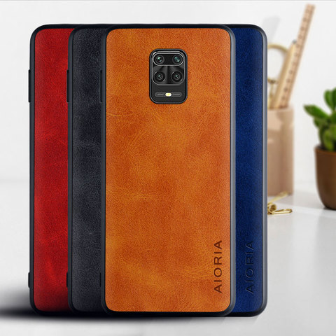 Cow grain leather case for Xiaomi Redmi Note 9s 9 pro 8T 8 7 6 5 pro 5A prime 4 4X Redmi K30 K20 Pro 8 8A 7 7A 6 6A 5 plus 5A 4X ► Photo 1/6