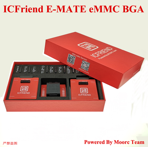 MOORC ICFRIEND Z3X Easy Jtag Plus E Mate  eMMC BGA  13 in 1  X  ISP  eMMC  NAND Socket Adapter ► Photo 1/6