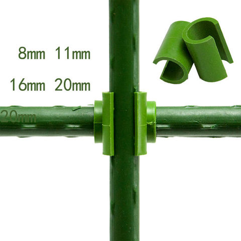 24Pcs Cross Plastic Clips Plant Support Fixed for Fruit Cage Connector Adjustable Agriculture Fastener Pillars Diameter 8-20mm ► Photo 1/6