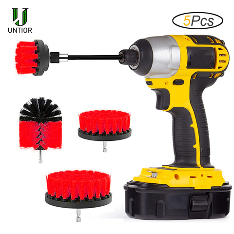 UNTIOR Power Scrubber Brush Set for Bathroom Drill Brushes Cordless Attachment Kit Power Toilet Brush Electric Cleaning Brush ► Photo 1/6