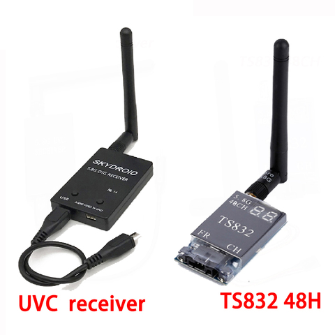 Hot sale Mini 5.8G FPV Receiver UVC Video Downlink OTG + TS832 48Ch 600mw Wireless Audio/Video Transmitter for VR Android Phone ► Photo 1/6