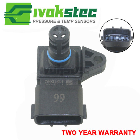 4Bar MAP Sensor Intake Air Boost Pressure Manifold Absolute For Renault Peugeot Kia Pride Hyundai Citroen 5WK96841 2045431 ► Photo 1/6