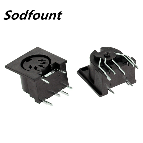 10Pcs PCB Panel Mount Female Connector DIN5 DIN 5-Pin Jack DS-5-01 MIDI ► Photo 1/1