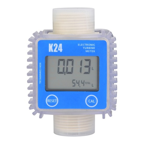 1pc K24 Turbine Digital Diesel Oil Fuel Flow Meter Gauge For Chemicals Liquid Water Hot ► Photo 1/6