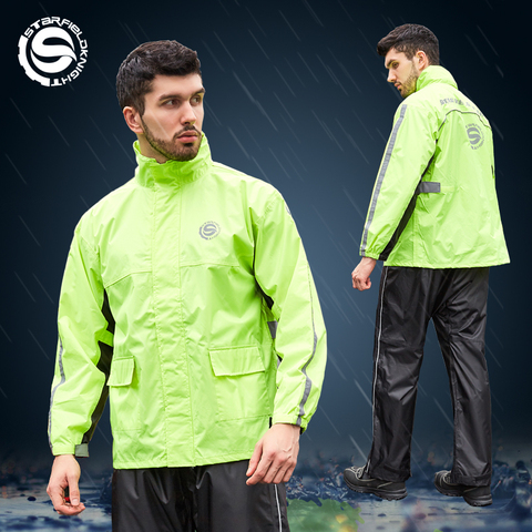 SFK2022 new motorcycle raincoat rain pants split suit cycling waterproof jacket motorcycle racing rider two color free shipping ► Photo 1/6