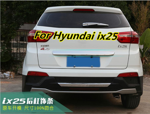 Car accessories ABS Chrome Rear Trunk Lid Trim Cover trim Trunk Lid Cover Trim For Hyundai ix25/Creta 2015 2016 Car styling ► Photo 1/2