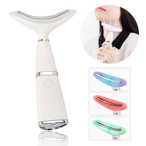 LED Photon Therapy Neck Care Remove Double Chin Neck Device Face Lifting Massager Vibration Skin Tighten Anti-Wrinkle Machine ► Photo 1/6